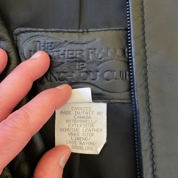 The Leather Ranch black jacket, size 2 - Picture 4 of 4